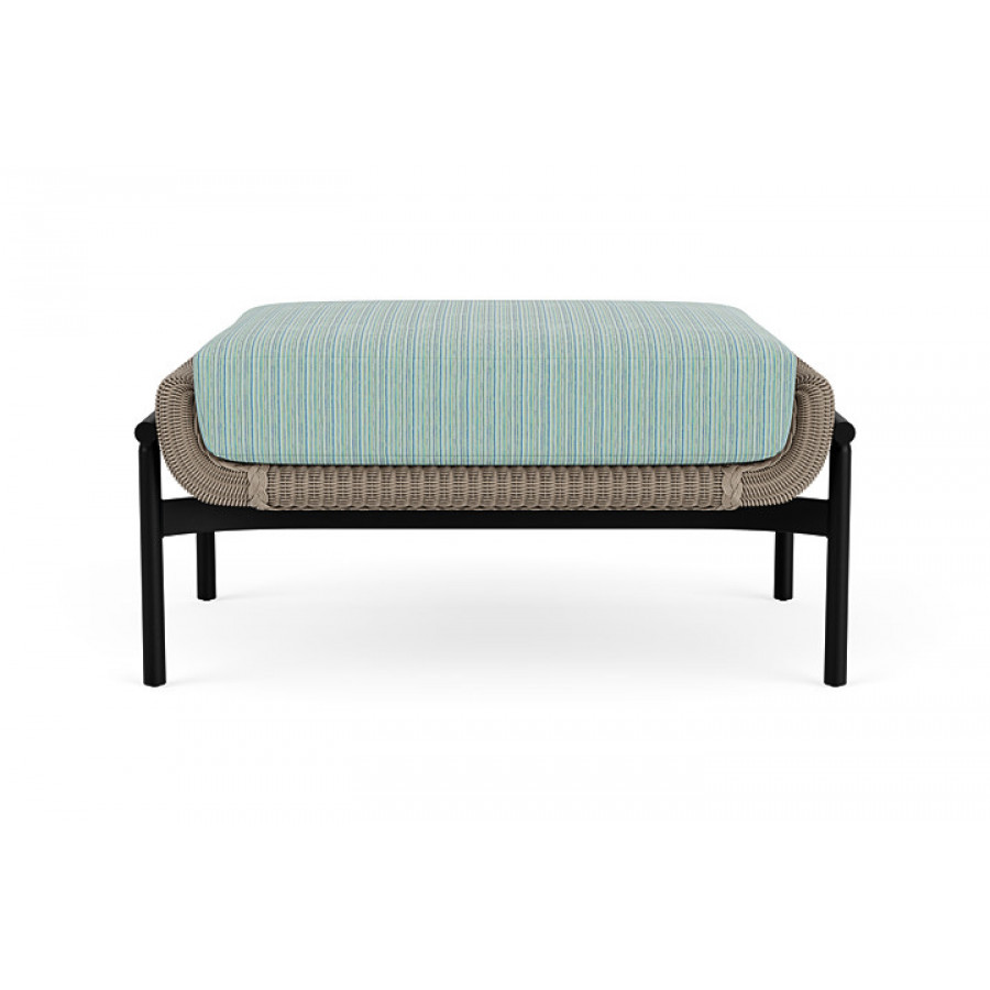 Lloyd Flanders™ Solstice Ottoman  - French Beige, Ebony