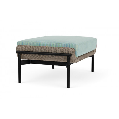 Lloyd Flanders™ Solstice Ottoman  - French Beige, Ebony