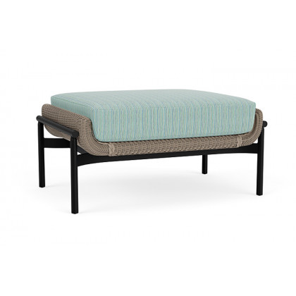 Lloyd Flanders™ Solstice Ottoman  - French Beige, Ebony