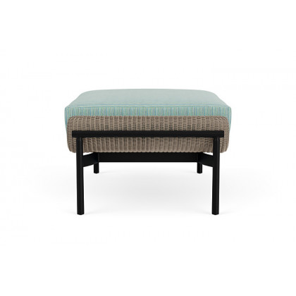 Lloyd Flanders™ Solstice Ottoman  - French Beige, Ebony