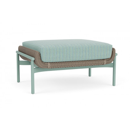 Lloyd Flanders™ Solstice Ottoman  - French Beige, Sea Glass