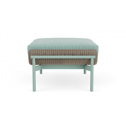 Lloyd Flanders™ Solstice Ottoman  - French Beige, Sea Glass
