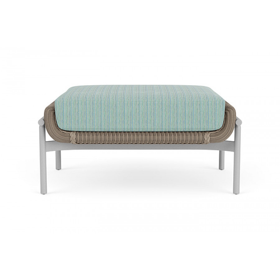 Lloyd Flanders™ Solstice Ottoman  - French Beige, Metallic Silver