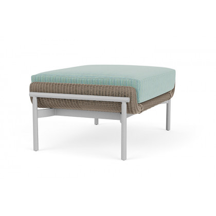 Lloyd Flanders™ Solstice Ottoman  - French Beige, Metallic Silver