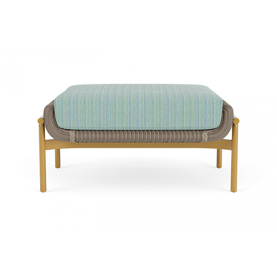 Lloyd Flanders™ Solstice Ottoman  - French Beige, Metallic Gold