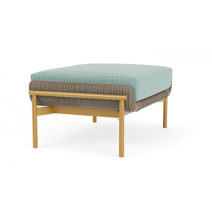 Lloyd Flanders™ Solstice Ottoman  - French Beige, Metallic Gold