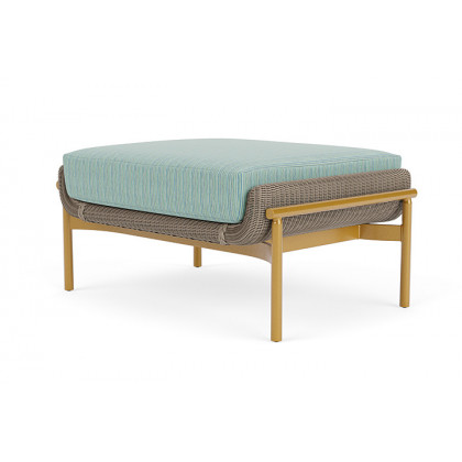 Lloyd Flanders™ Solstice Ottoman  - French Beige, Metallic Gold