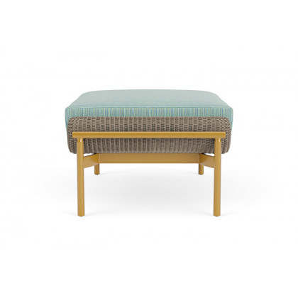 Lloyd Flanders™ Solstice Ottoman  - French Beige, Metallic Gold
