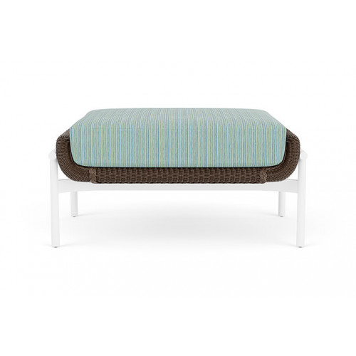 Lloyd Flanders™ Solstice Ottoman  - Bark, Matte White