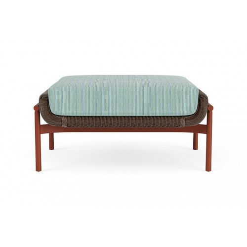 Lloyd Flanders™ Solstice Ottoman  - Bark, Terracotta