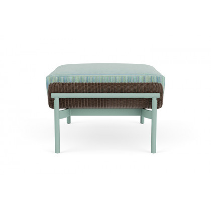 Lloyd Flanders™ Solstice Ottoman  - Bark, Sea Glass