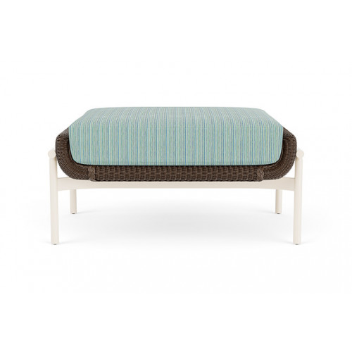 Lloyd Flanders™ Solstice Ottoman  - Bark, Ivory