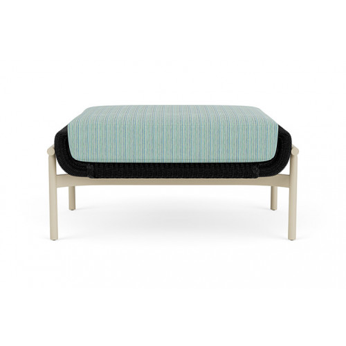 Lloyd Flanders™ Solstice Ottoman  - Ebony, Linen