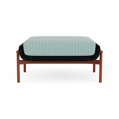 Lloyd Flanders™ Solstice Ottoman  - Ebony, Terracotta