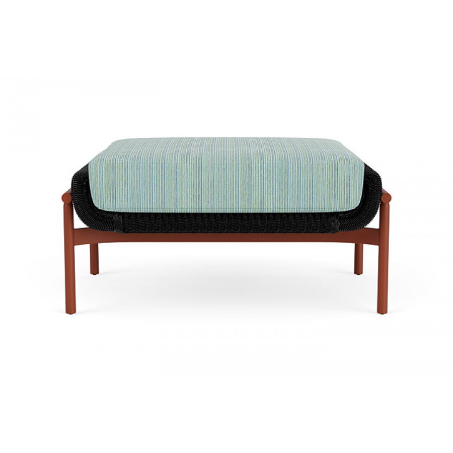 Lloyd Flanders™ Solstice Ottoman  - Ebony, Terracotta