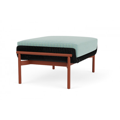 Lloyd Flanders™ Solstice Ottoman  - Ebony, Terracotta