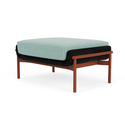 Lloyd Flanders™ Solstice Ottoman  - Ebony, Terracotta
