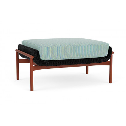 Lloyd Flanders™ Solstice Ottoman  - Ebony, Terracotta
