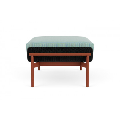 Lloyd Flanders™ Solstice Ottoman  - Ebony, Terracotta