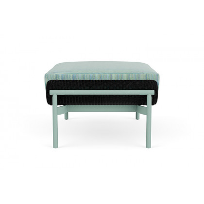 Lloyd Flanders™ Solstice Ottoman  - Ebony, Sea Glass