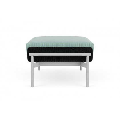 Lloyd Flanders™ Solstice Ottoman  - Ebony, Metallic Silver