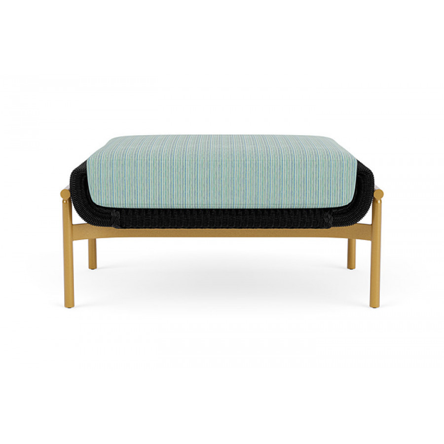 Lloyd Flanders™ Solstice Ottoman  - Ebony, Metallic Gold
