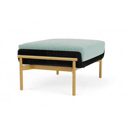 Lloyd Flanders™ Solstice Ottoman  - Ebony, Metallic Gold