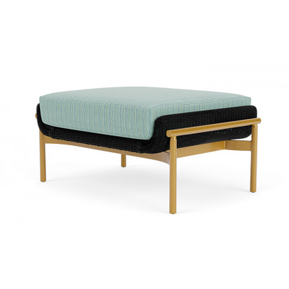 Lloyd Flanders™ Solstice Ottoman  - Ebony, Metallic Gold