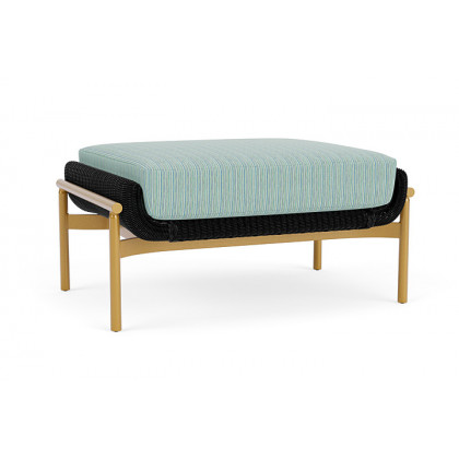 Lloyd Flanders™ Solstice Ottoman  - Ebony, Metallic Gold