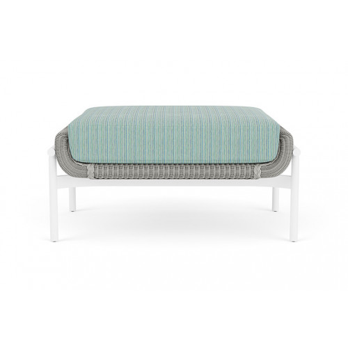 Lloyd Flanders™ Solstice Ottoman  - Platinum, Matte White