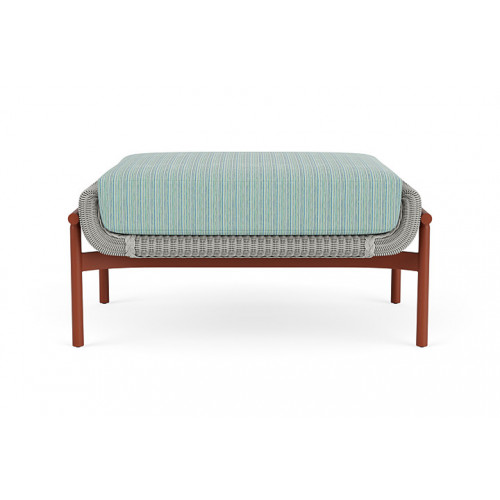 Lloyd Flanders™ Solstice Ottoman  - Platinum, Terracotta
