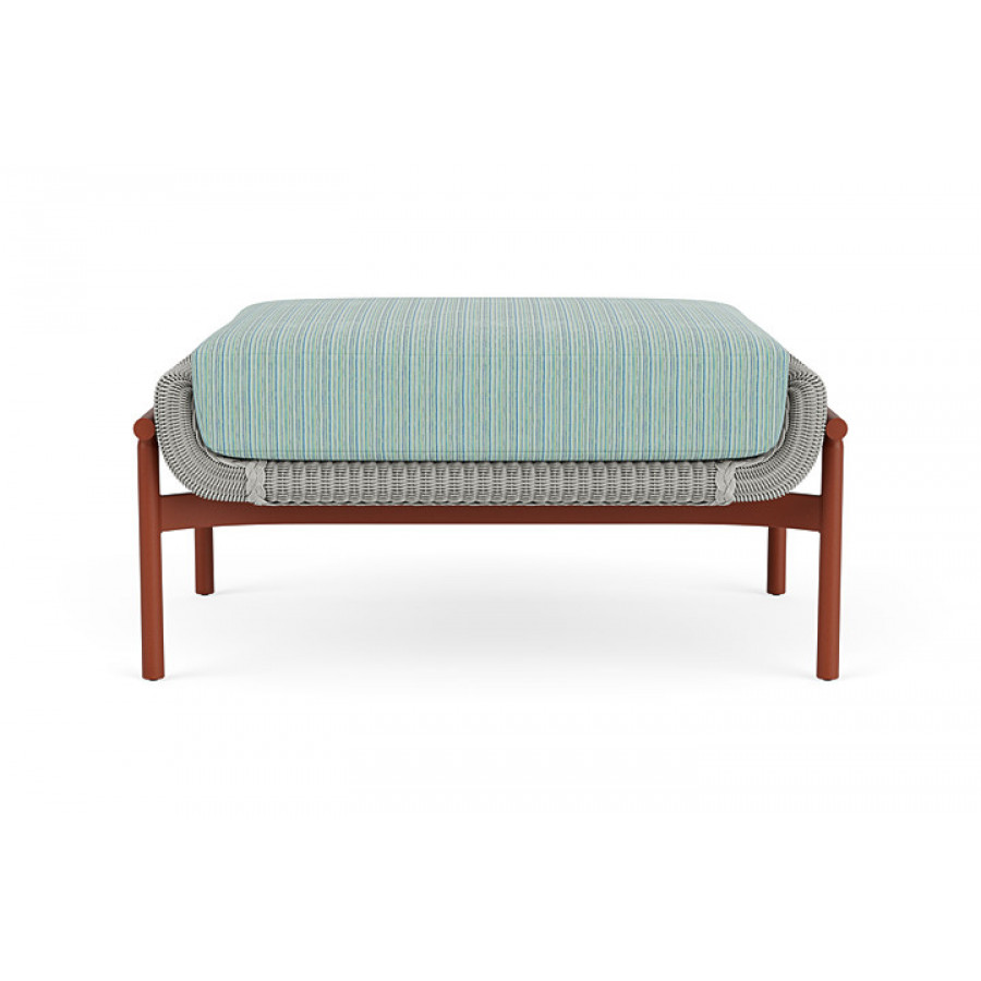 Lloyd Flanders™ Solstice Ottoman  - Platinum, Terracotta