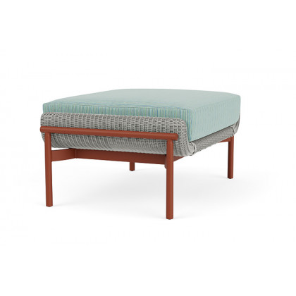 Lloyd Flanders™ Solstice Ottoman  - Platinum, Terracotta