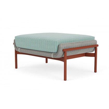 Lloyd Flanders™ Solstice Ottoman  - Platinum, Terracotta