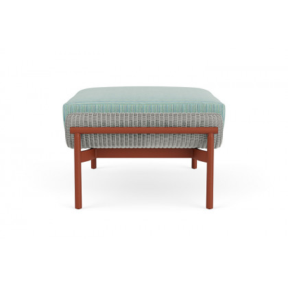 Lloyd Flanders™ Solstice Ottoman  - Platinum, Terracotta