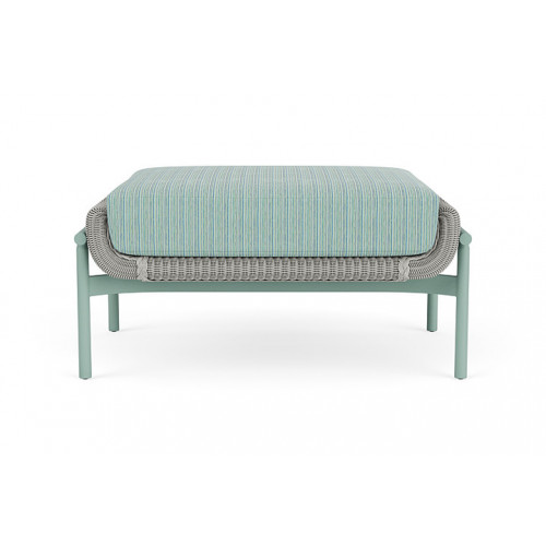 Lloyd Flanders™ Solstice Ottoman  - Platinum, Sea Glass