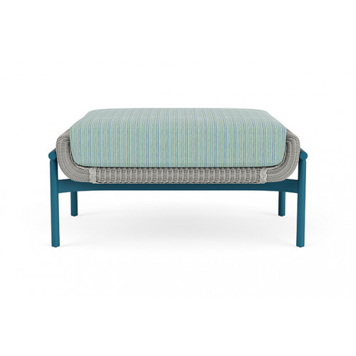 Lloyd Flanders™ Solstice Ottoman  - Platinum, Peacock
