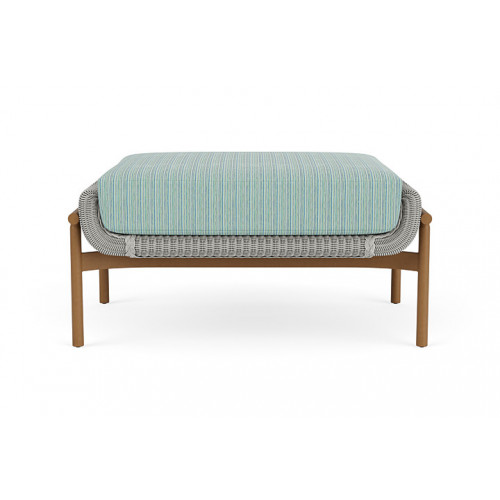 Lloyd Flanders™ Solstice Ottoman  - Platinum, Hickory