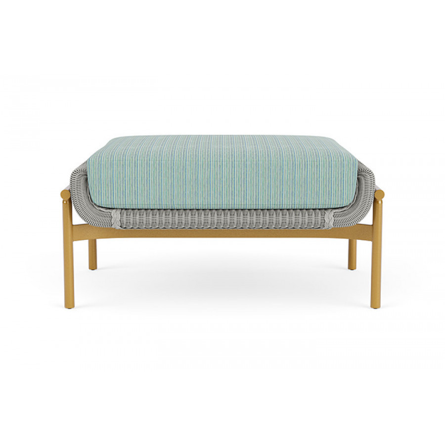 Lloyd Flanders™ Solstice Ottoman  - Platinum, Metallic Gold