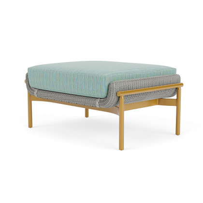 Lloyd Flanders™ Solstice Ottoman  - Platinum, Metallic Gold