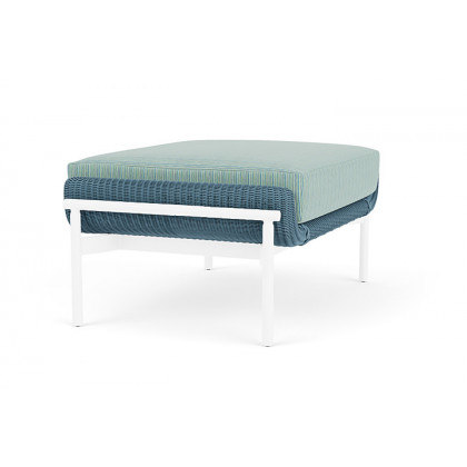 Lloyd Flanders™ Solstice Ottoman  - Stillwater, White