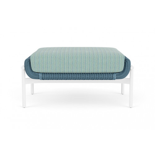 Lloyd Flanders™ Solstice Ottoman  - Stillwater, Matte White