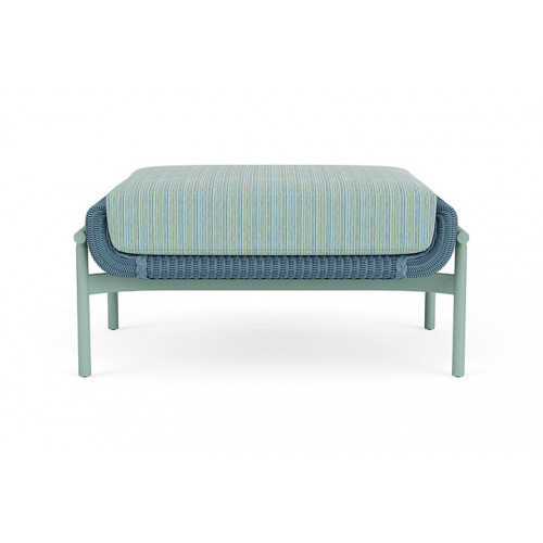 Lloyd Flanders™ Solstice Ottoman  - Stillwater, Sea Glass
