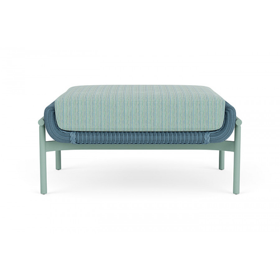 Lloyd Flanders™ Solstice Ottoman  - Stillwater, Sea Glass