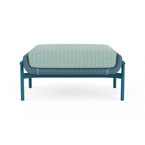 Lloyd Flanders™ Solstice Ottoman  - Stillwater, Peacock