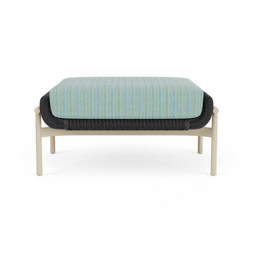 Lloyd Flanders™ Solstice Ottoman  - Charcoal, Linen