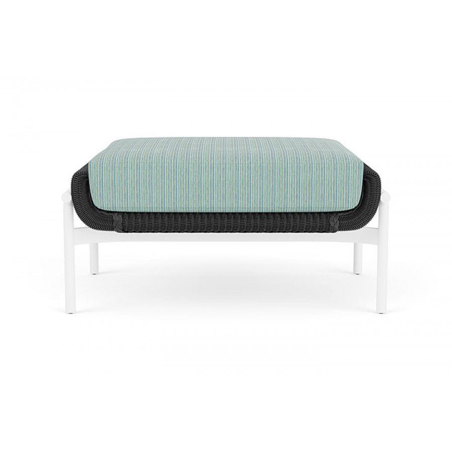 Lloyd Flanders™ Solstice Ottoman  - Charcoal, Matte White