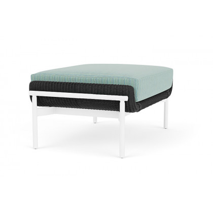 Lloyd Flanders™ Solstice Ottoman  - Charcoal, Matte White