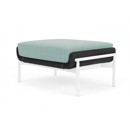 Lloyd Flanders™ Solstice Ottoman  - Charcoal, Matte White