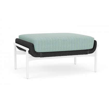 Lloyd Flanders™ Solstice Ottoman  - Charcoal, Matte White